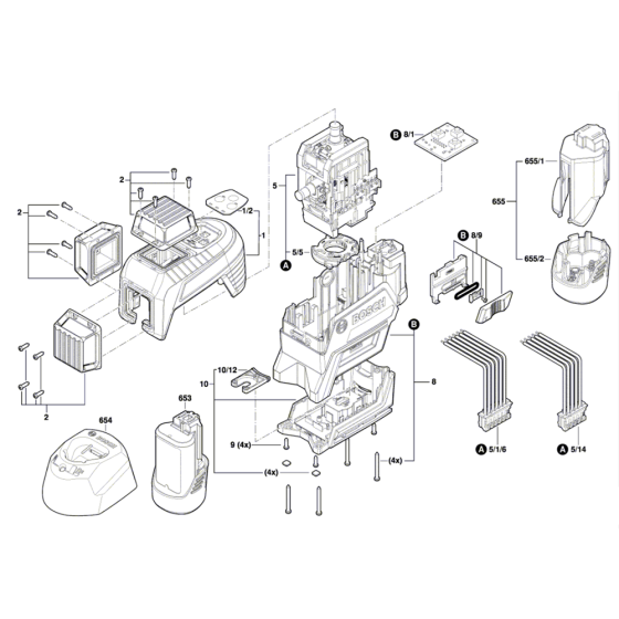 Line Laser Assembly for Bosch GLL 3-80 C