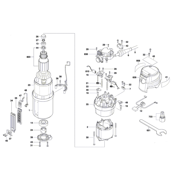 Router Assembly for Bosch GOF 1600 CE