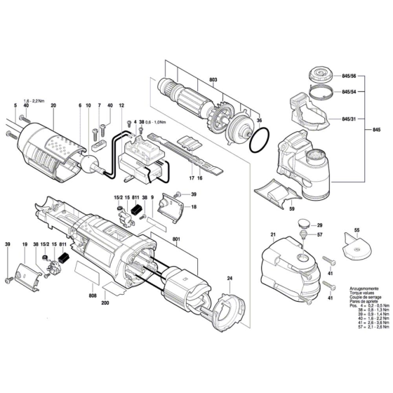 Multipurpose tool Assembly for Bosch GOP 40-30