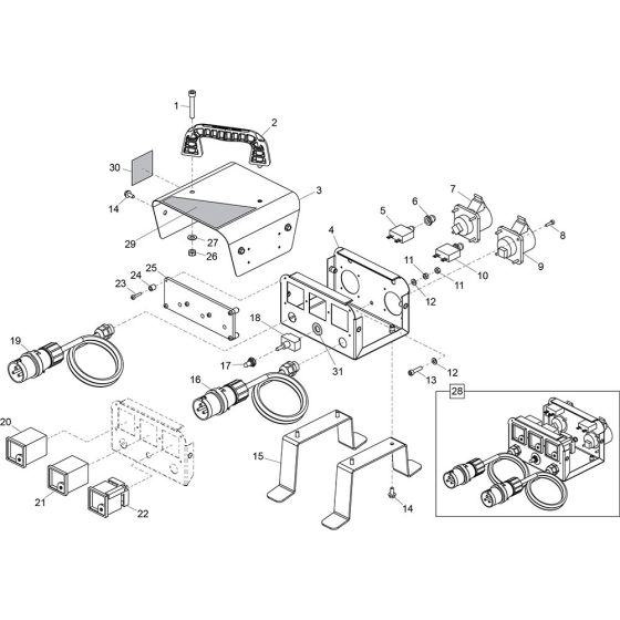 Main GPX Text Unit Assembly for Belle GPX Test Unit Generators