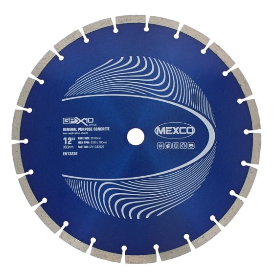 Mexco 300mm Diamond Blade Concrete X10 Grade