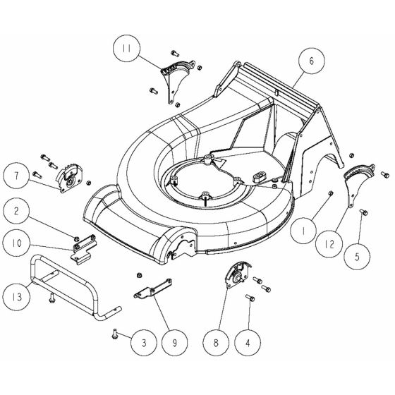 Safety Cover Assembly for OREC GR537PRO (2 Action) Mower