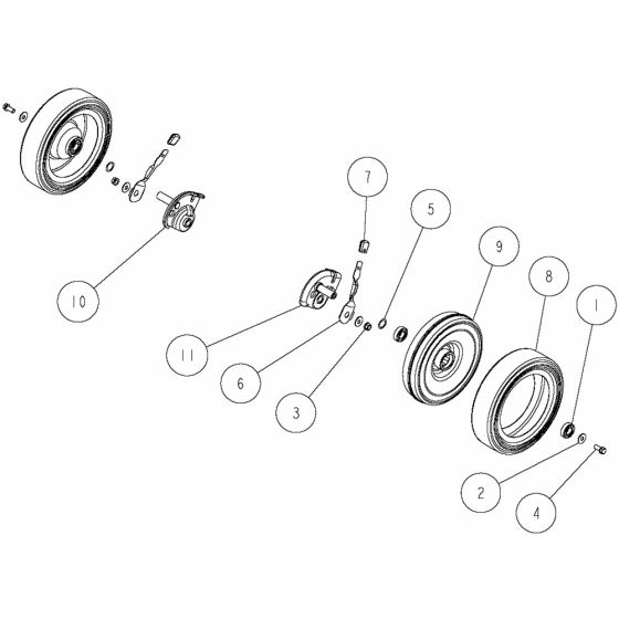 Drive Assembly for OREC GR537PRO (2 Action) Mower