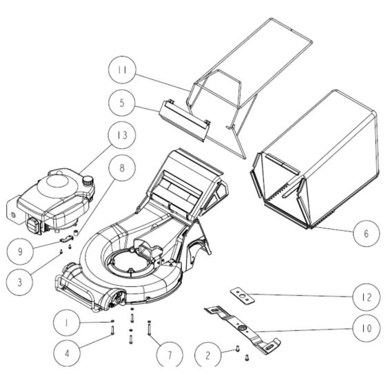 Blade, Catcher Assembly for OREC GR538 Mower