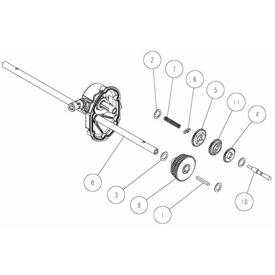 Transmission Assembly -1 for OREC GR538 Mower