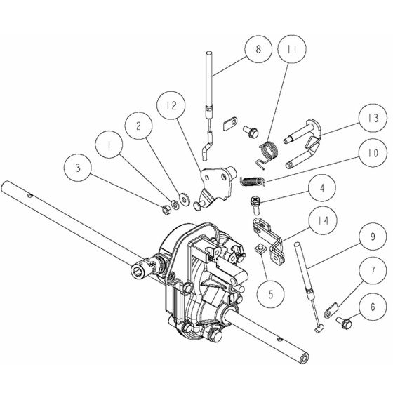 Transmission Assembly -3 for OREC GR538 Mower