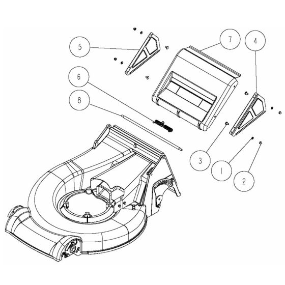 Safety Cover Assembly -1 for OREC GR538 Mower