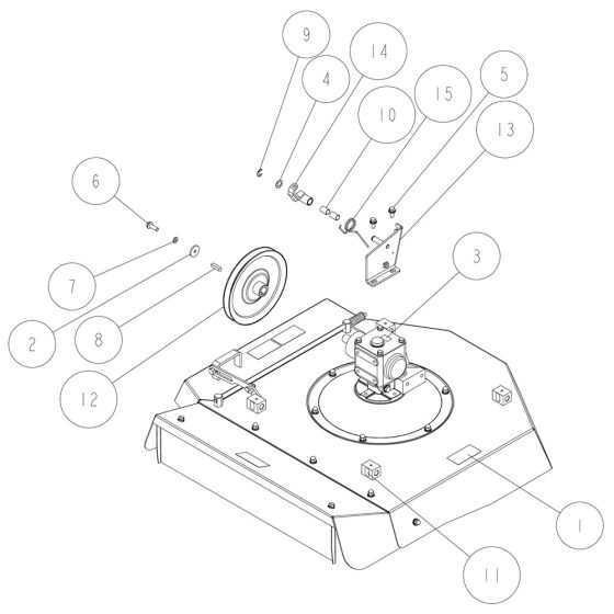 Cutting Parts, Cover Assembly for OREC GR703A Mower