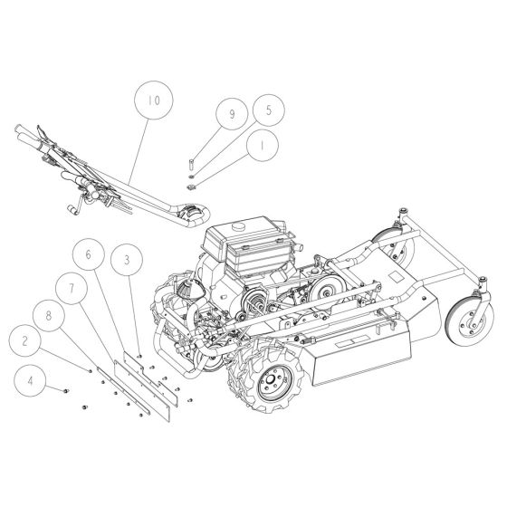 Frame Assembly -2 for OREC GR703A Mower