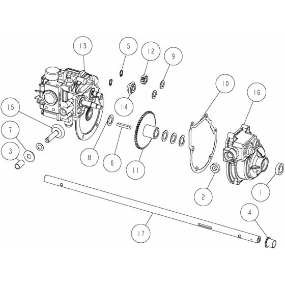 Transmission Assembly for OREC GRH537PRO Mower