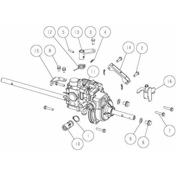 Transmission Assembly -1 for OREC GRH537PRO Mower