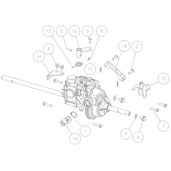 Transmission Assembly -1 for OREC GRH537PRO (2021) Mower