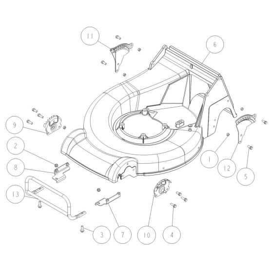 Safety Cover Assembly for OREC GRH537PRO (2021) Mower