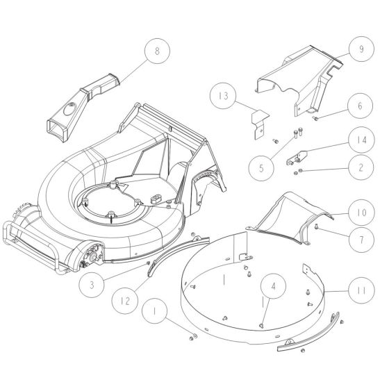 Safety Cover Assembly -1 for OREC GRH537PRO (2021) Mower