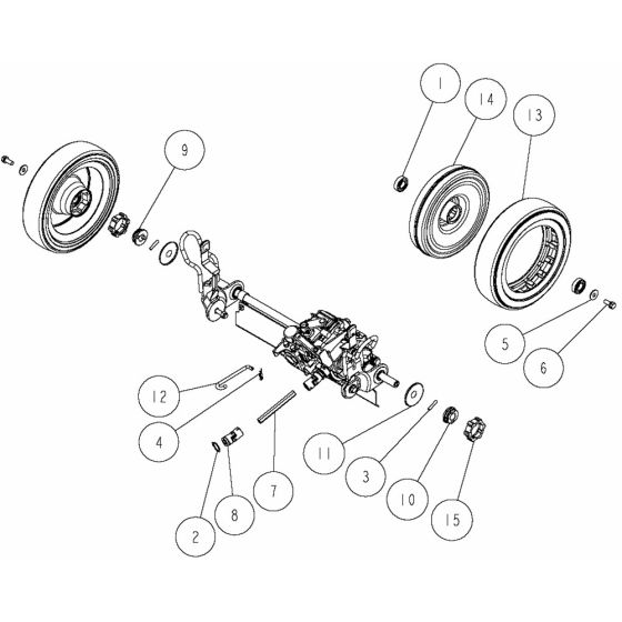 Drive Assembly -2 for OREC GRH537PRO Mower