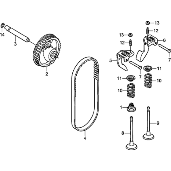 Camshaft Assembly for Honda GS160A (GCABA) Engines