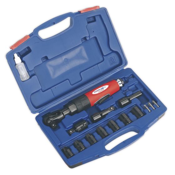 Air Ratchet Wrench Kit 1/2"Sq Drive Sealey Part No. GSA21KIT