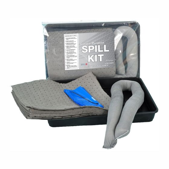 30 Litre Socks, Pads & Drip Tray Spill Kits