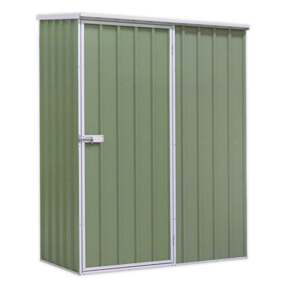 Galvanized Steel Shed Green 1.5 x 0.8 x 1.9mtr Sealey Part No. GSS1508G