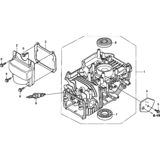 Cylinder Barrel Assembly for Honda GSV160A (GJABA) Engines