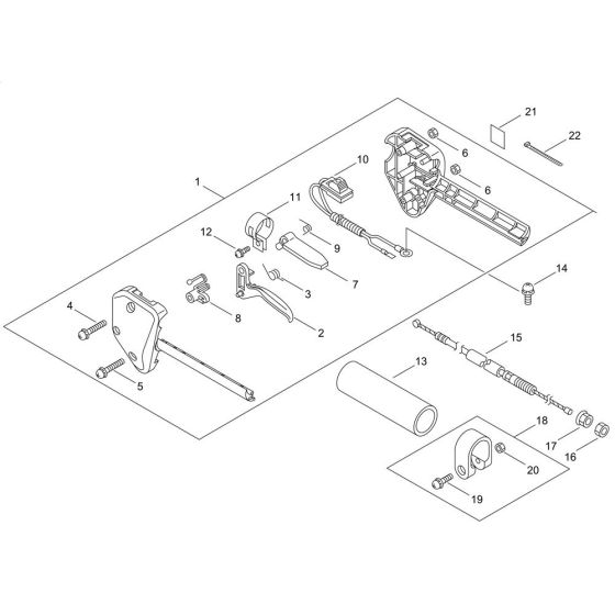 Throttle for ECHO GT-222ES Brushcutter