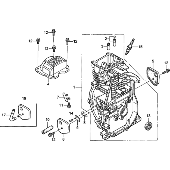 Cylinder Barrel Assembly for Honda GX100U (GCAGK) Engines