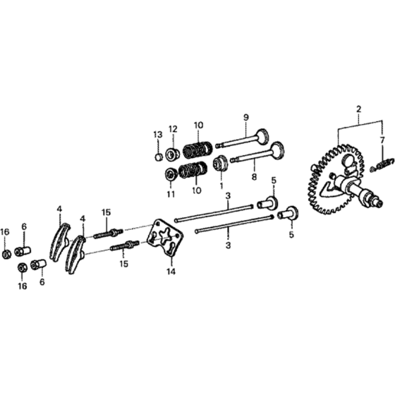 Camshaft Assembly for Honda GX160H1 (GCAAH) Engines