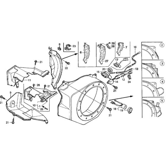 Fan Cover Assembly for Honda GX160K1 (GC02) Engines