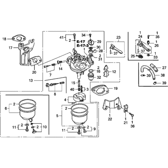 Carburetor Assembly for Honda GX160K1 (GC02) Engines