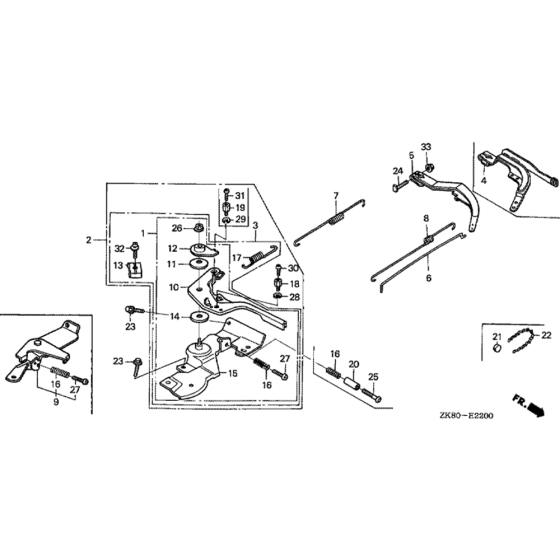 Control Assembly for Honda GX160K1 (GDAA) Engines