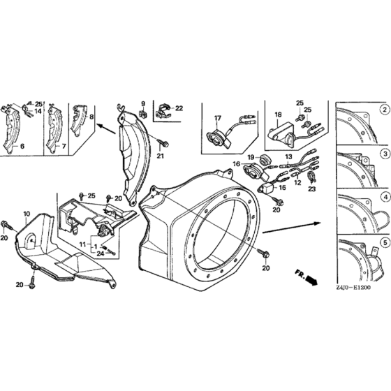 Fan Cover Assembly for Honda GX160U1 (GCACK) Engines