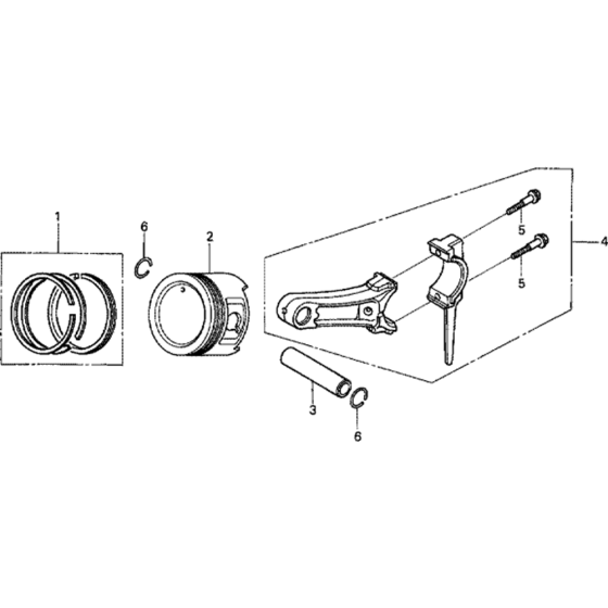 Piston Assembly for Honda GX160UT1 (GCAFT) Engines