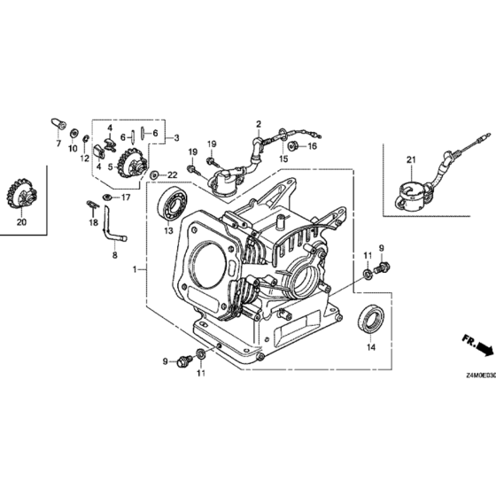 Cylinder Barrel Assembly for Honda GX160UT2 (GCBPT) Engines