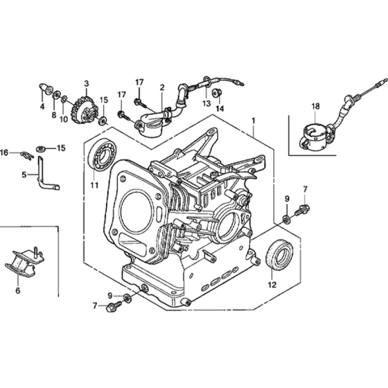 Cylinder Barrel Assembly for Honda GX200 GDAB Engines