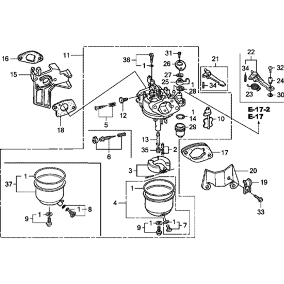 Carburetor Assembly for Honda GX200 GCAE Engines