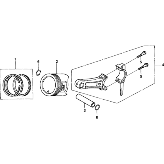 Piston Assembly for Honda GX200T Engines