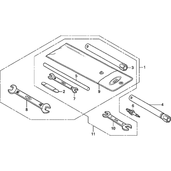 Tool Assembly for Honda GX200T2  Engines