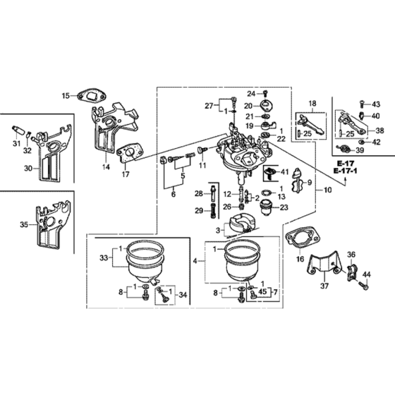 Carburetor Assembly for Honda GX200T2  Engines