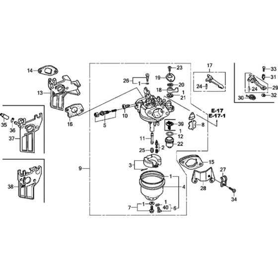 Carburetor Assembly for Honda GX200UT2 Engines