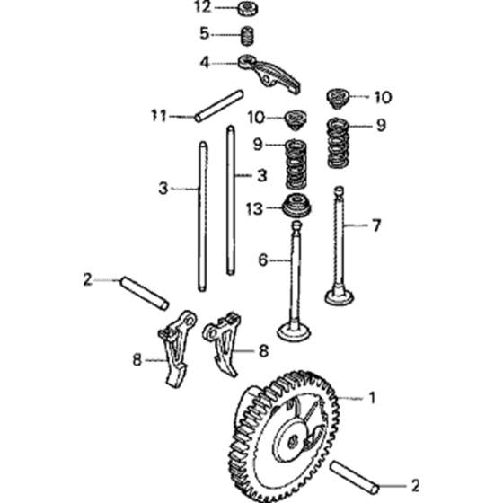 Camshaft (Horizontal Type) Assembly for Honda GX22 Engines