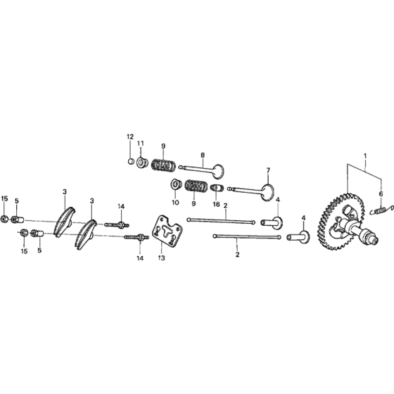 Camshaft Assembly for Honda GX240K1-GDAC Engines