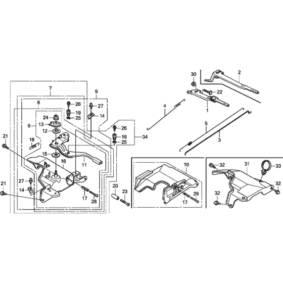 Control Assembly for Honda GX240UT1 Engines