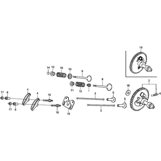 Camshaft Assembly for Honda GX240UT2 Engines