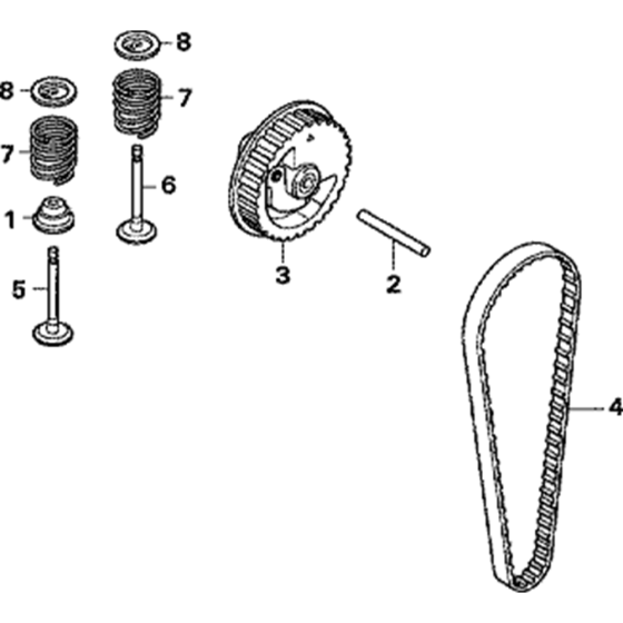 Cam Pulley Assembly for Honda GX25NT (GCART) Engines