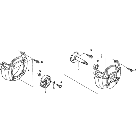 Fan Cover/Clutch Assembly for Honda GX25T (GCAPT) Engines