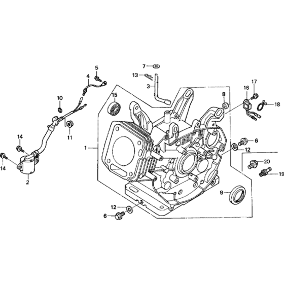 Cylinder Barrel Assembly for Honda GX270 (GDAD) Engines