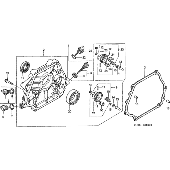 Crankcase Cover Assembly for Honda GX270 (GCAB) Engines