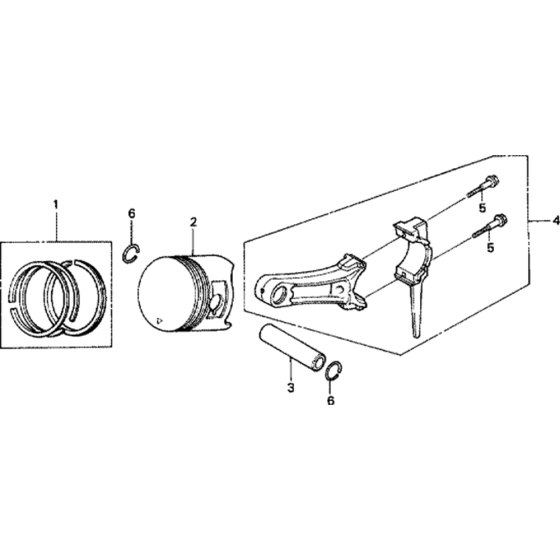 Piston Assembly for Honda GX270 (GDAD) Engines