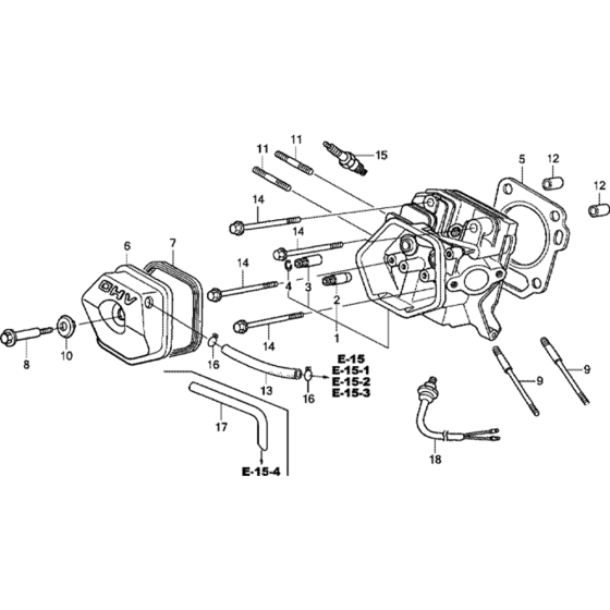 Cylinder Head Assembly for Honda GX270H (GCADH) Engines