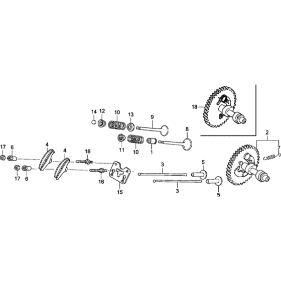 Camshaft Assembly for Honda GX270T2 (GCBHT) Engines